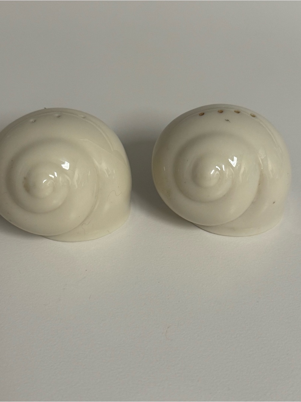 Lenox Special Snail Shell Salt and Pepper Shakers
